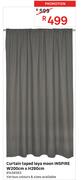 Inspire Moon Leya Taped Curtain W200cm x H280cm