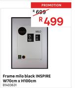 Inspire Milo Black Frame W70cm x H100cm