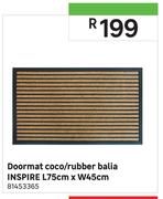 Inspire Coco/Rubber Balia Doormat L75cm x W45cm