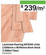 Artens Vinto Laminate Flooring L1286mm x W194mm-Per Sqm