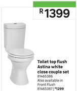 Astina White Close Couple Set Toilet Front Flush