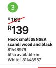 Sensea Scandi Wood & Black Hook Small
