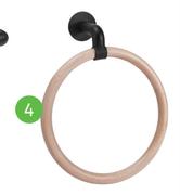 Sensea Scandi Black Towel Holder Ring
