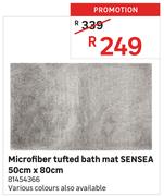 Sensea Microfiber Tufted Bath Mat 50cm x 80cm