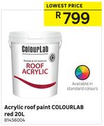 Colourlab Red Acrylic Roof Paint-20L