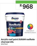 Duram Roofkote Charcoal Acrylic Roof Paint-20L