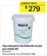 Colour Lab Acrylic PVA Top Coat Paint-20L