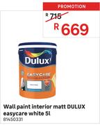 Dulux Easycare White Interior Matt Wall Paint-5L