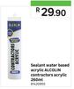 Alcolin Contractor's Acrylic Water Based Sealant-260ml