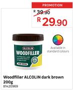 Alcolin Dark Brown Woodfiller-200g