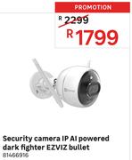 Ezviz Bullet Dark Fighter IP Al Powered Security Camera
