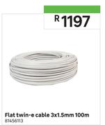 Flat Twin E Cable 3 x 1.5mm-100m