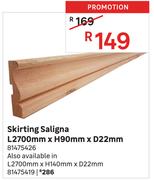 Skirting Saligna L2700mm x H90mm x D22mm
