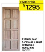 Exterior Door Hardwood 8 Panel W813mm x H2032mm