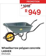 Lasher Polypan Concrete Wheelbarrow