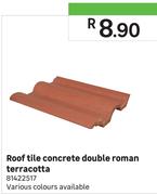 Concrete Roof Tile Double Roman Terracotta
