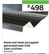 Metal Roof Sheet Corrugated Galvanized Steel Z150 6m x 0.47mm