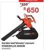 PowerPlus Garden Leaf Blower/Vacuum 3000W