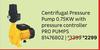 Pro Pumps Centrifugal Pressure Pump 0.75Kw With Pressure Controller 81476802
