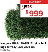 Naterial Artificial Hedge Pine Look High Privacy 95% 2m x 3m