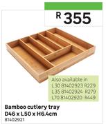 Bamboo Cutlery Tray D46 x L35 x H6.4cm