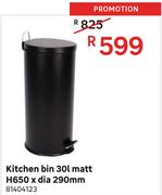 Kitchen Bin 30L Matt H650 x D290mm