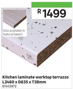 Kitchen Laminate Worktop Terrazzo L2460 x D635 x T38mm