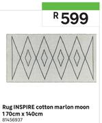 Inspire Cotton Marlon Moon Rug 170cm x 140cm