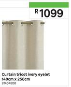 Curtain Tricot Ivory Eyelet 140cm x 250cm