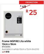Inspire White Frame 10cm x 15cm