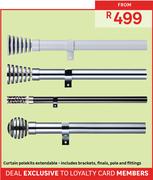 Curtain Polekits Extendable