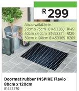 Inspire Flavio Rubber Doormat 40cm x 60cm