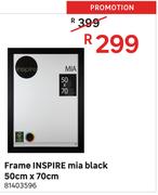 Inspire Mia Black Frame 50cm x 70cm