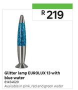 Eurolux 12 With Blue Water Glitter Lamp