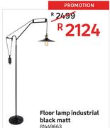 Floor Lamp Industrial Black Matt