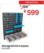 Storage Bin Kit 43 Piece