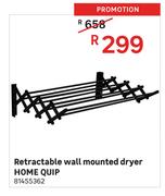 Home Quip Retractable Wall Mounted Dryer