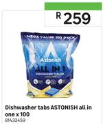 Astonish Dishwasher Tabs All In One x 100
