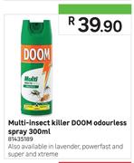 Doom Multi Insect Killer Odourless Spray 300ml