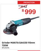 Makita 115mm 720W Grinder GA4530