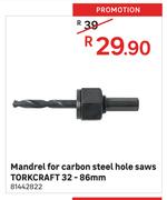 Torkcraft Mandrel For Carbon Steel Hole Saw 32 - 86mm