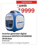 Gentech Invertor Generator Digital Sinewave GP2000ISE 2KVA Blue