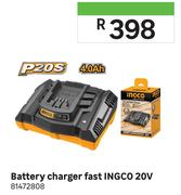 Ingco Battery Charger Fast 20V