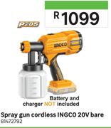 Ingco Spray Gun (Cordless) 20V Bare