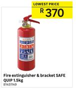 Safe Quip Fire Extinguisher & Bracket 1.5kg