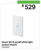 T0US1C Smart Wi-Fi Sonoff White Light Switch