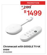Chromecast With Google TV 4K Snow 