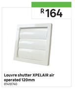 Xpelair Louvre Shutter (Air Opreated) 120mm
