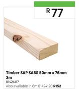 SAP SABS Timber 50mm x 76mm 6m