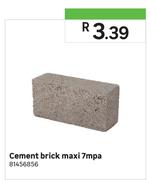Cement Brick Maxi 7mpa